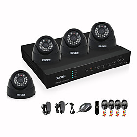Zosi 4 Channel H.264 Hdmi Realtime 960h Dvr 700tvl Day Night Indoor Ir