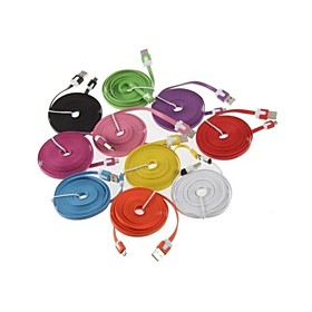 3M V8 Micro USB Noodle Data Cable for Samsung Galaxy S5/S4/S3/S2 and HTC/Nokia/Sony/LG (Assorted Colors) 3M V8 Micro USB Noodle Data Cable for Samsung Galaxy S5/S4/S3/S2 and HTC/Nokia/Sony/LG (Assorted Colors)