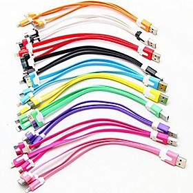 3-in-1 USB to 8Pin / 30Pin / MicroUSB Data Sync Charger Noodle Cable for iPhone 7 / 6 / 6S / 6 Plus / 5 / 5s / 4S and Other Phone 3-in-1 USB to 8Pin / 30Pin / MicroUSB Data Sync Charger Noodle Cable for iPhone 7 / 6 / 6S / 6 Plus / 5 / 5s / 4S and Other Phone