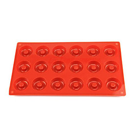 18 Holes Doughnuts Mold,cake,chocolate,muffin Cupcake Mold,silicone 29×17×1 Cm(11.4×6.7×0.4 Inch)