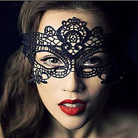 Sexy Women Black Lace Masquerade Halloween Mask Halloween Prop Cosplay Accessories