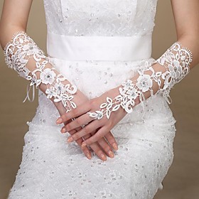 Wrist Length Glove Bridal Gloves Spring Summer Fall Winter