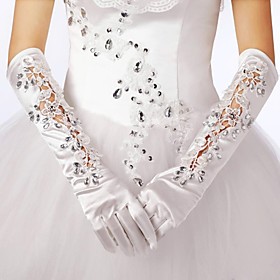 Elbow Length Glove Elastic Satin Bridal Gloves Spring Fall Winter Elbow Length Glove Elastic Satin Bridal Gloves Spring Fall Winter