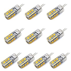 3W G4 LED Corn Lights T 24 SMD 2835 260 lm Warm White / Cool White Decorative DC 12 V 10 pcs 3W G4 LED Corn Lights T 24 SMD 2835 260 lm Warm White / Cool White Decorative DC 12 V 10 pcs
