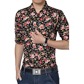 camisas de flores de los hombres