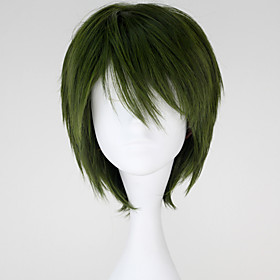 Cosplay Wigs Cosplay Midorima Shintaro Green Short Anime Cosplay Wigs 32 Cm Heat Resistant Fiber Male