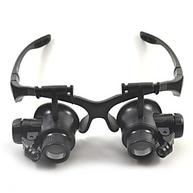 DYS Glasses Type 10x 15x 20x 25x(15mm) wit LED-Licht Watch Repair Magnifier NO 9892GJ Black DYS Glasses Type 10x 15x 20x 25x(15mm) wit LED-Licht Watch Repair Magnifier NO 9892GJ Black