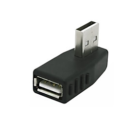 90 Degree Right Angle Usb 2.0 A Male To Female Adapter Connecter Converter