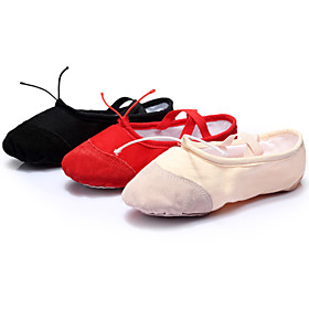 Customizable Women's Dance Shoes Ballet/Latin/Yoga/Dance Sneakers Canvas Flat Heel Black/Pink/Red Customizable Women's Dance Shoes Ballet/Latin/Yoga/Dance Sneakers Canvas Flat Heel Black/Pink/Red
