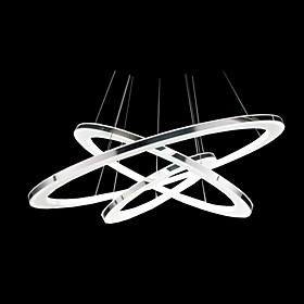 UMEI™ Circular Pendant Light Ambient Light Silver Acrylic Acrylic LED 110-120V / 220-240V Warm White / White LED Light Source Included / LED Integrated UMEI™ Circular Pendant Light Ambient Light Silver Acrylic Acrylic LED 110-120V / 220-240V Warm White / White LED Light Source Included / LED Integrated