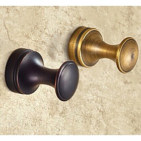 Robe Hook Bathroom Gadget / Antique Copper Brass /country