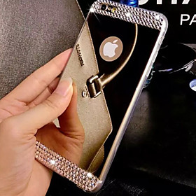 Case For Apple iPhone 8 iPhone 8 Plus iPhone 6 iPhone 6 Plus iPhone 7 Plus iPhone 7 Rhinestone Plating Mirror Back Cover Solid Color Hard Case For Apple iPhone 8 iPhone 8 Plus iPhone 6 iPhone 6 Plus iPhone 7 Plus iPhone 7 Rhinestone Plating Mirror Back Cover Solid Color Hard