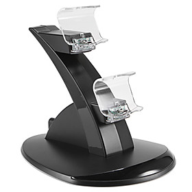 Dual USB With Blue LED Charging Dock Station Stand for PS4 Controller (Black) Dual USB With Blue LED Charging Dock Station Stand for PS4 Controller (Black)