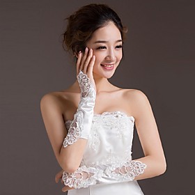 Elbow Length Fingerless Glove Satin Bridal Gloves Elbow Length Fingerless Glove Satin Bridal Gloves