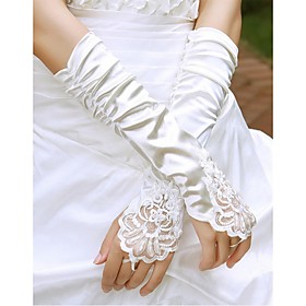 Elbow Length Fingerless Glove Satin Bridal Gloves Elbow Length Fingerless Glove Satin Bridal Gloves