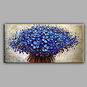 Hand-painted Floral/botanical Horizontal,modern One Panel Canvas Oil Painting For Home Decoration