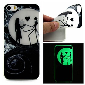 $Για Θήκη iPhone 5 Λάμπει στο σκοτάδι tok Πίσω Κάλυμμα tok Κινούμενα σχέδια Μαλακή TPU iPhone SE/5s/5 $Για Θήκη iPhone 5 Λάμπει στο σκοτάδι tok Πίσω Κάλυμμα tok Κινούμενα σχέδια Μαλακή TPU iPhone SE/5s/5