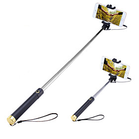Selfie Stick With A Built-in Remote Shutter Mini3 Extendable Handled Stick Designed For Ios, Android Smartphones