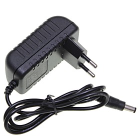 Eu Plug 12v 1a 5.5 X 2.1mm Led Strip Light / Cctv Security Camera Monitor Power Supply Adapter Dc2.1 Ac100-240v