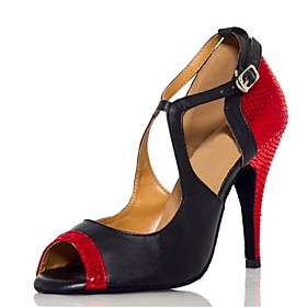 Customizable Women's Dance Shoes Latin / Jazz / Swing Shoes / Salsa / Samba Leatherette Customized Heel Multi-color Customizable Women's Dance Shoes Latin / Jazz / Swing Shoes / Salsa / Samba Leatherette Customized Heel Multi-color