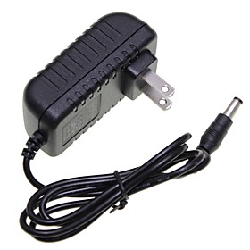 Us Plug 12v 1a 5.5 X 2.1mm Led Strip Light / Cctv Security Camera Monitor Power Supply Adapter Dc2.1 Ac100-240v