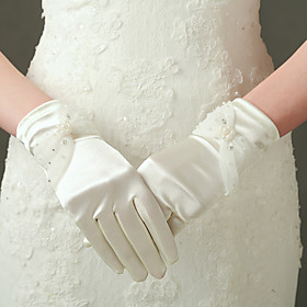 Elbow Length Fingertips Glove Nylon Elastic Satin Bridal Gloves Party/ Evening Gloves Spring Summer Fall Winter Beading Elbow Length Fingertips Glove Nylon Elastic Satin Bridal Gloves Party/ Evening Gloves Spring Summer Fall Winter Beading