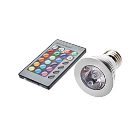 5W E26/E27 LED Spotlight MR16 1 lm RGB Remote-Controlled AC 85-265 V 5W E26/E27 LED Spotlight MR16 1 lm RGB Remote-Controlled AC 85-265 V