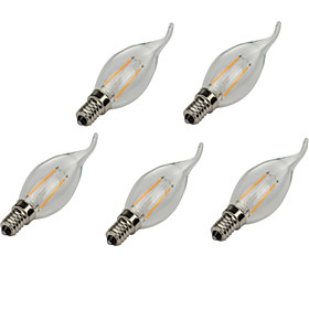 5pcs E14 2W 180LM Warm/Cool White Candle Bulbs 360 Degree LED Filament Lamp (220V) 5pcs E14 2W 180LM Warm/Cool White Candle Bulbs 360 Degree LED Filament Lamp (220V)