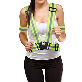 Reflective Vest Reflective Running Vest Reflective Band Adjustable Elasticity Reflective Strips For Running