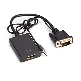 Vga To Hdmi With Audio Dc Cable