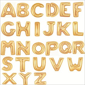 16 Inch Alphabet Letter Balloons Gold Beter Gifts Merry Christmas Party Decoration