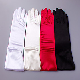 Elbow Length Fingertips Glove Satin Elastic Satin Bridal Gloves Party/ Evening Gloves Spring Summer Fall Winter Elbow Length Fingertips Glove Satin Elastic Satin Bridal Gloves Party/ Evening Gloves Spring Summer Fall Winter