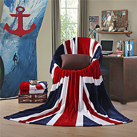 The British Flag Uk Super Soft Flannel Blanket W59"×l79"