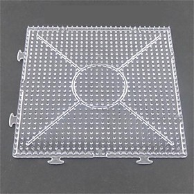 1pcs Template Clear General Linkable Large Pegboard 1515cm Square For 5mm Hama Beads Fuse Beads