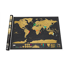 Scratch Map Family Map Fun Paper Classic Boys’ Girls’ Toy Gift Scratch Map Family Map Fun Paper Classic Boys’ Girls’ Toy Gift