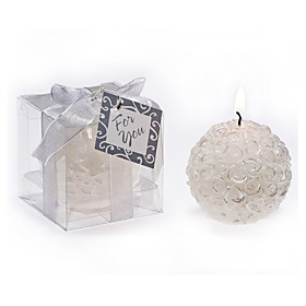Bridesmaids / Bachelorette - Rose Ball Candle Home Décor Wedding Favors 5.3 X 5.3 X 5.3 Cm/box