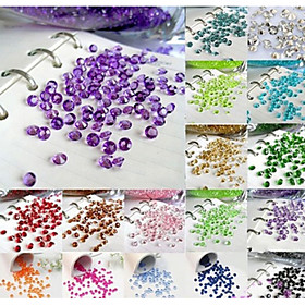 1000pcs 4.5mm 1/3ct Unique Wedding Party Decoration Confetti Table Scatters Decoration Acrylic Crystals Pieces