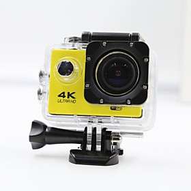 Sports Action Camera 4K WIFI Waterproof 12MP High Defenition 2.0 Inch Sports DV 170 Degree Yellow Sports Action Camera 4K WIFI Waterproof 12MP High Defenition 2.0 Inch Sports DV 170 Degree Yellow