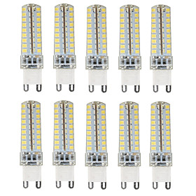 10PCS G9 72LED SMD2835 6W 450-500LM Warm White/Cool White/Natural White Dimmable/Decorative AC110V/220V LED Corn Lights 10PCS G9 72LED SMD2835 6W 450-500LM Warm White/Cool White/Natural White Dimmable/Decorative AC110V/220V LED Corn Lights