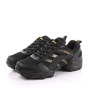 Non Customizable Men's Dance Shoes Leather Leather Dance Sneakers / Sneakers Flat Heel Practice / Non Customizable Men's Dance Shoes Leather Leather Dance Sneakers / Sneakers Flat Heel Practice /