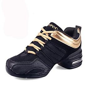 Non Customizable Women's Dance Shoes Leather / Fabric Leather / Fabric Dance Sneakers / Modern Sneakers Flat Heel Non Customizable Women's Dance Shoes Leather / Fabric Leather / Fabric Dance Sneakers / Modern Sneakers Flat Heel