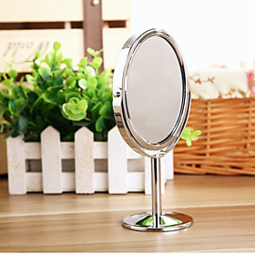 Creative Metal Desktop Makeup Mirror Reversible Magnifying Mirror Small Rotating Mirror 1 2 Magnification Function