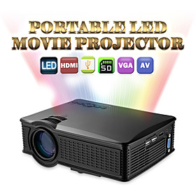 1500 lumen home theater cinema movie voetbalwedstrijd draagbare mini LCD LED projector ondersteuning 1080p HMDI vga av usb sd mhl