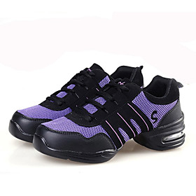 Non Customizable Women's Dance Shoes Leather / Fabric Leather / Fabric Dance Sneakers / Modern Sneakers Flat Heel Non Customizable Women's Dance Shoes Leather / Fabric Leather / Fabric Dance Sneakers / Modern Sneakers Flat Heel
