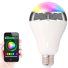 1pcs E27 Bluetooth Control Smart Music Audio Speaker Led Rgb Color Bulb Light Lamps(ac85-265v)