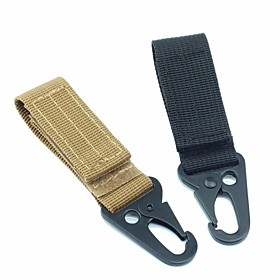 High Stength Nylon Carabiner Lock Military Keychain Hook Webbing Molle Buckle Outdoor Handing Belt Clip Buckle 1pc