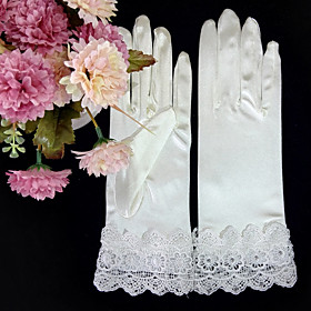 Wrist Length Fingertips Glove Satin Elastic Satin Bridal Gloves Party/ Evening Gloves Spring Summer Fall Winter Rhinestone lace Wrist Length Fingertips Glove Satin Elastic Satin Bridal Gloves Party/ Evening Gloves Spring Summer Fall Winter Rhinestone lace