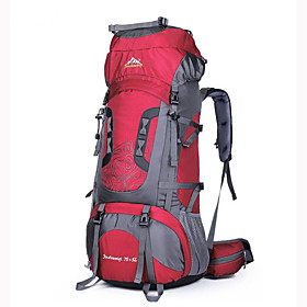 75 L Rucksack Backpacks Camping / Hiking Climbing Waterproof Wearable Breathable