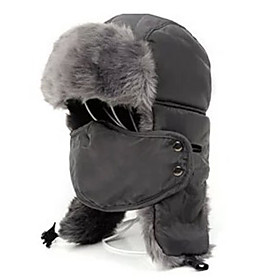 Chapka Hat Fur Hat Ski Pollution Protection Mask Hat Men
