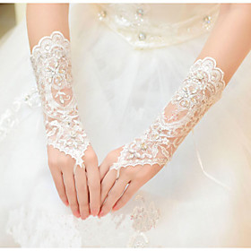 Voile/Tulle Wrist Length Wedding/Party Glove Voile/Tulle Wrist Length Wedding/Party Glove